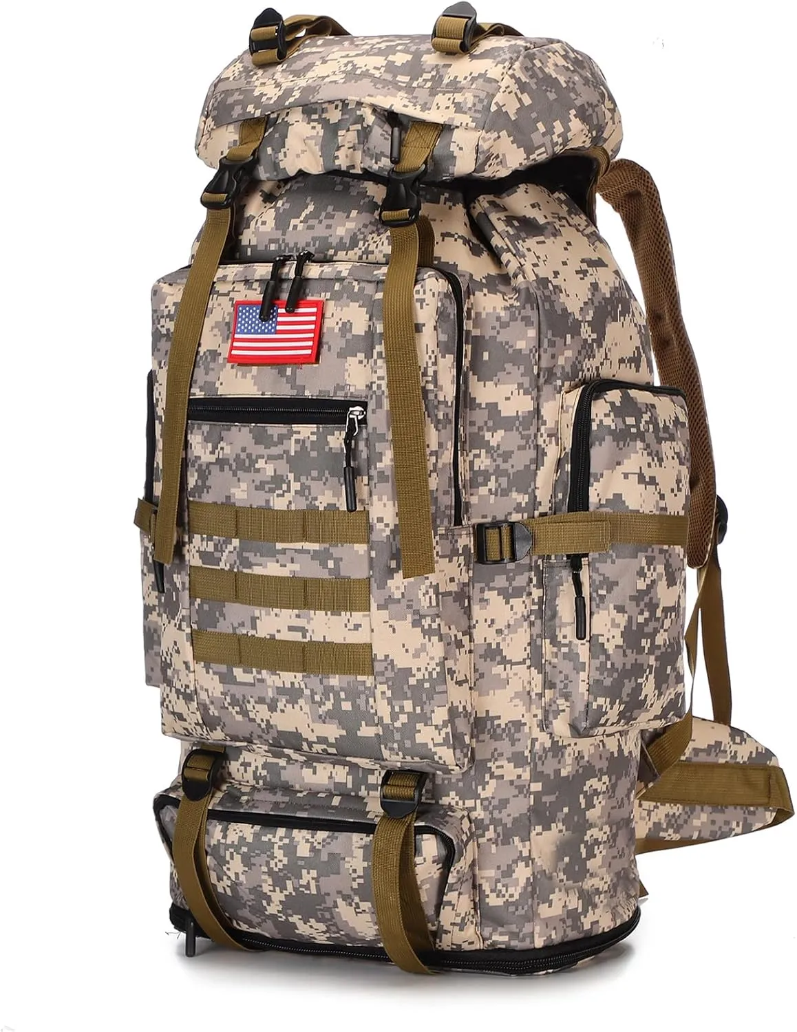 100L Hiking Camping Backpack Tactical Backpack for Men Large Survival Hunting Waterproof Backpack Molle Rucksack Military Camping Backpacking Daypack