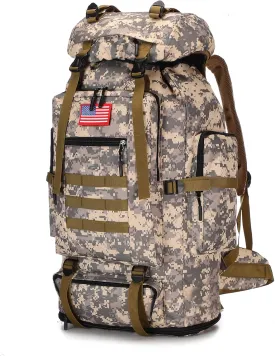100L Hiking Camping Backpack Tactical Backpack for Men Large Survival Hunting Waterproof Backpack Molle Rucksack Military Camping Backpacking Daypack