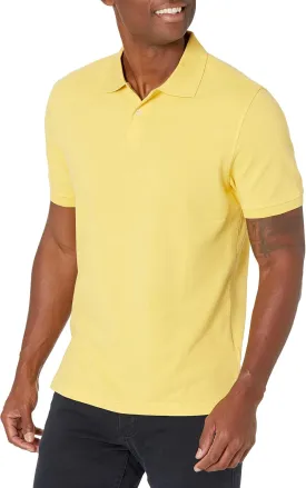 Amazon Essentials Men's Polo Shirts Short Sleeve, Slim-Fit Cotton Pique