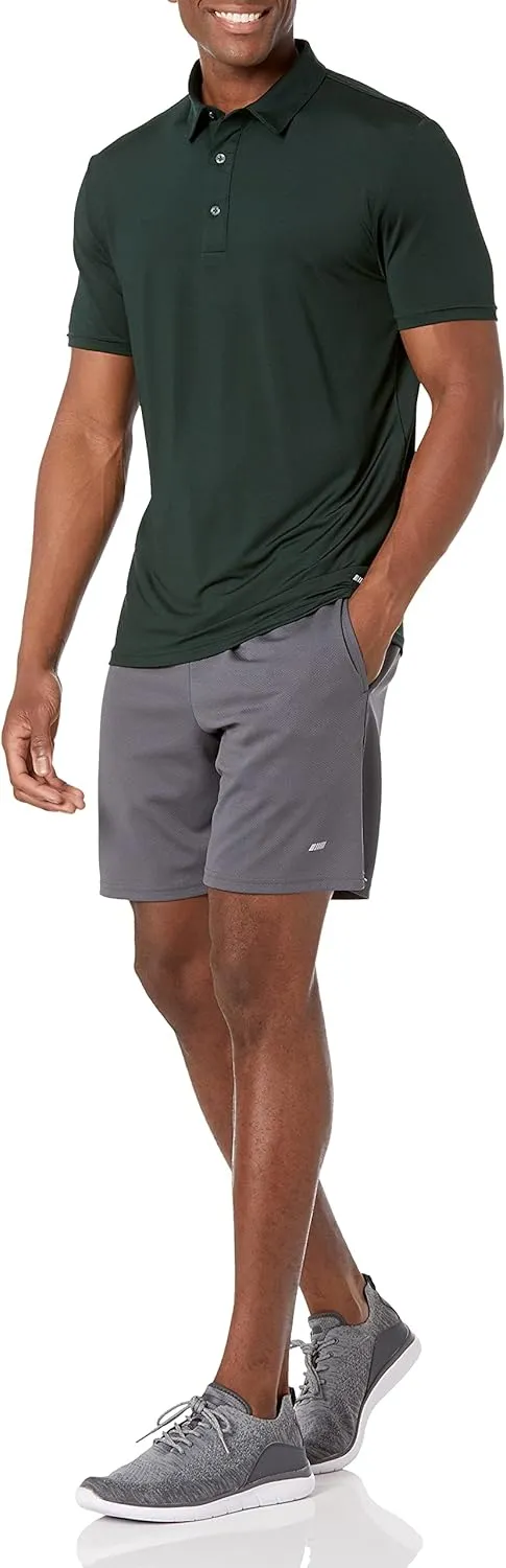 Amazon Essentials Men's Slim-Fit Quick Dry Tech Stretch Lightweight Golf Polo Shirt