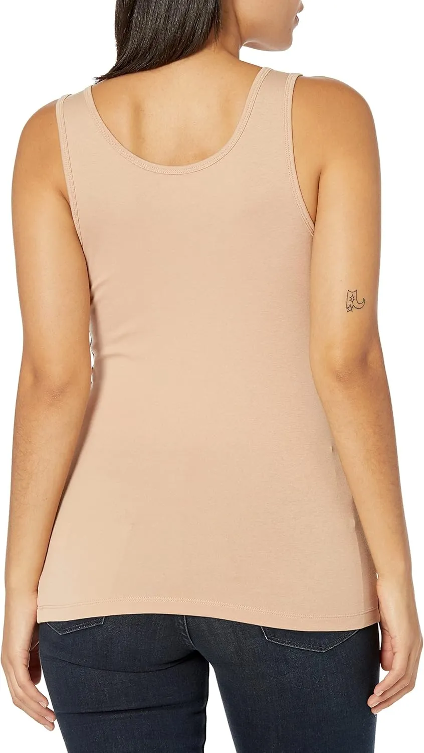 Amazon Essentials Women's Slim-Fit Tank Top, Pack of 2