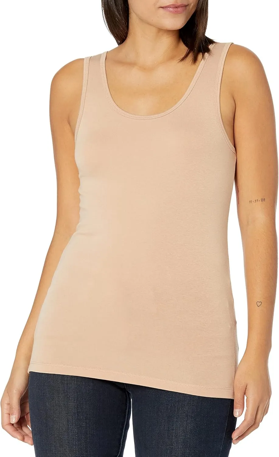 Amazon Essentials Women's Slim-Fit Tank Top, Pack of 2