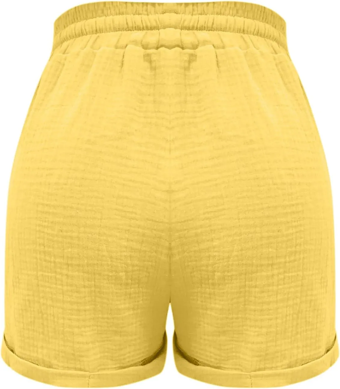 Beach Vacation Shorts for Women Summer 2025 Trendy Elastic High Waist Casual Short Pant Soft Lightweight with Pockets
