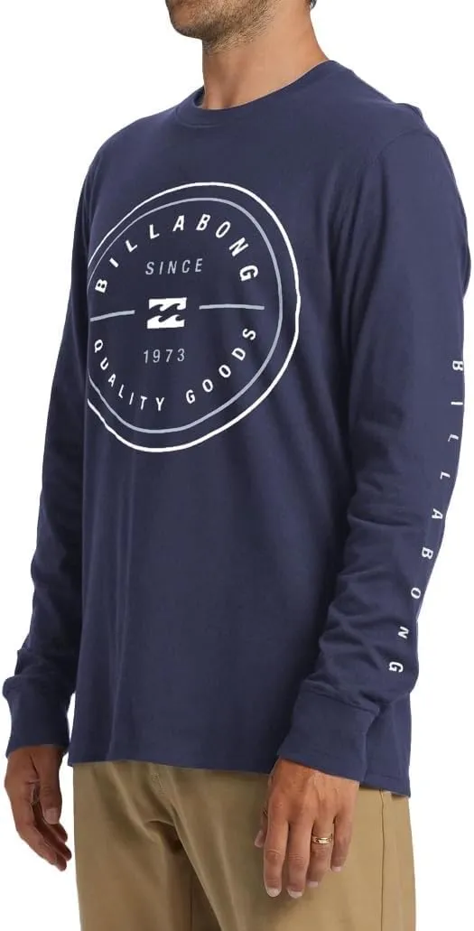Billabong Big and Tall Long Sleeve T Shirts for Men - Cotton Graphic Tee Shirts