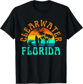 Clearwater Beach Florida Surfing Beach Ocean Waves Surf T-Shirt