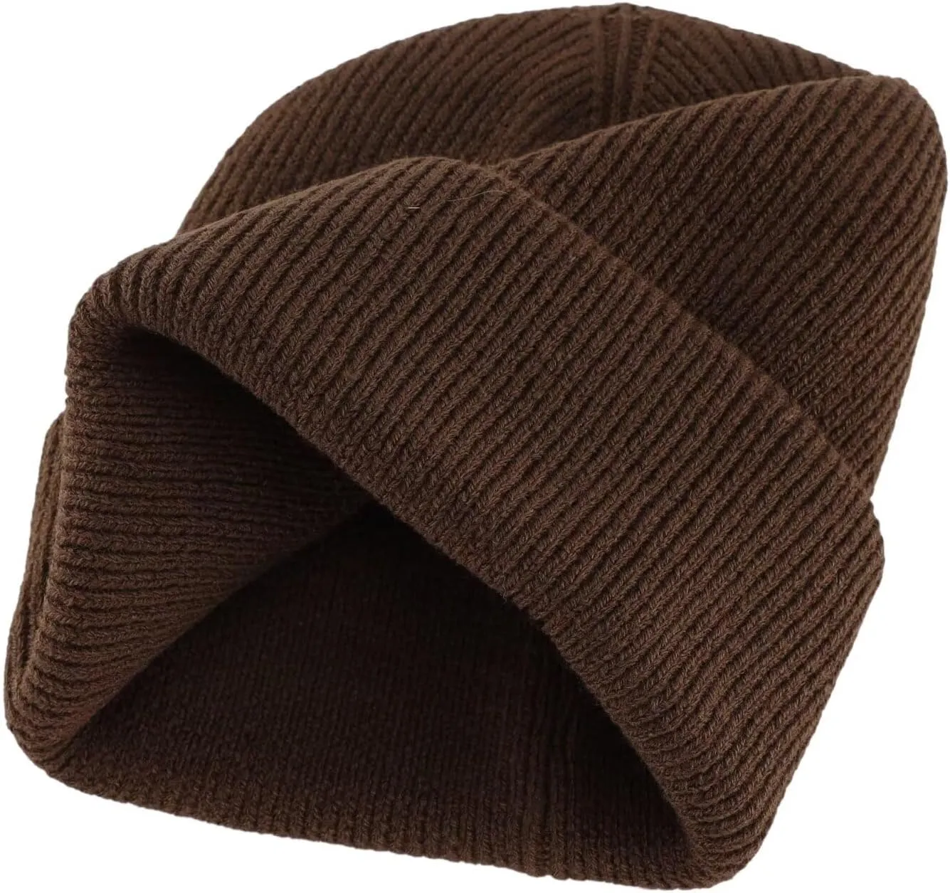 Connectyle Men's Cuffed Beanie Hat Thick Knitted Winter Hat Acrylic Warm Stocking Skull Caps