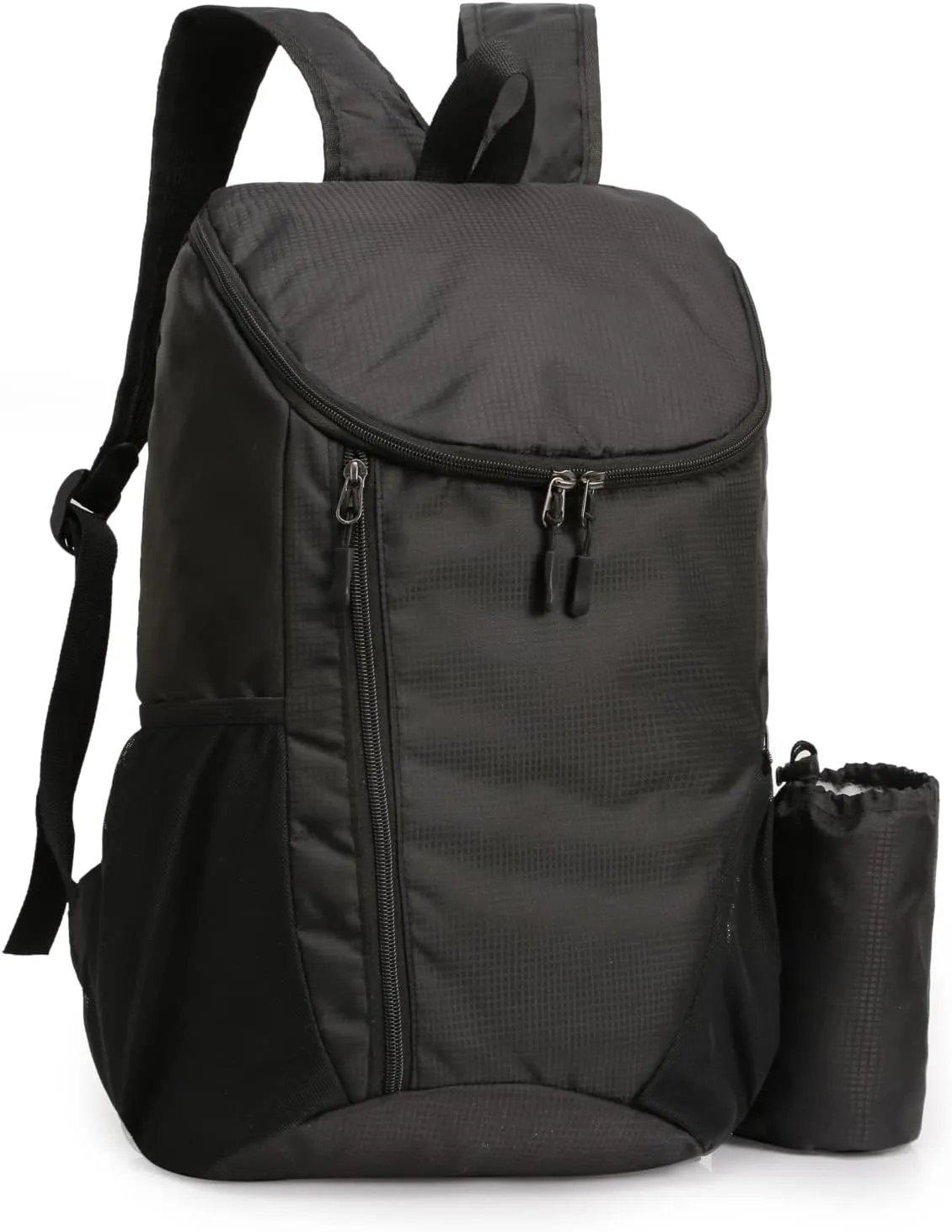 DOVO Hiking Backpack, Waterproof and Wear-resistant Lightweight Backpack Packable,Outdoor Travel Camping Daypack Foldable-BLACK