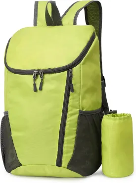 DOVO Hiking Backpack, Waterproof and Wear-resistant Lightweight Backpack Packable,Outdoor Travel Camping Daypack Foldable-GREEN