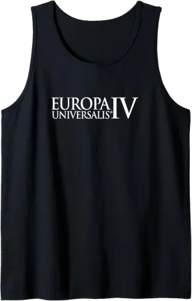 Europa Universalis IV logo white Strategy Game Tank Top