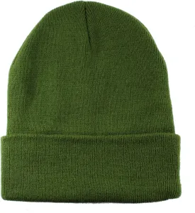 Gelante Men Women Warm Knit Cuffed Plain Beanie Hat Skull Cap.