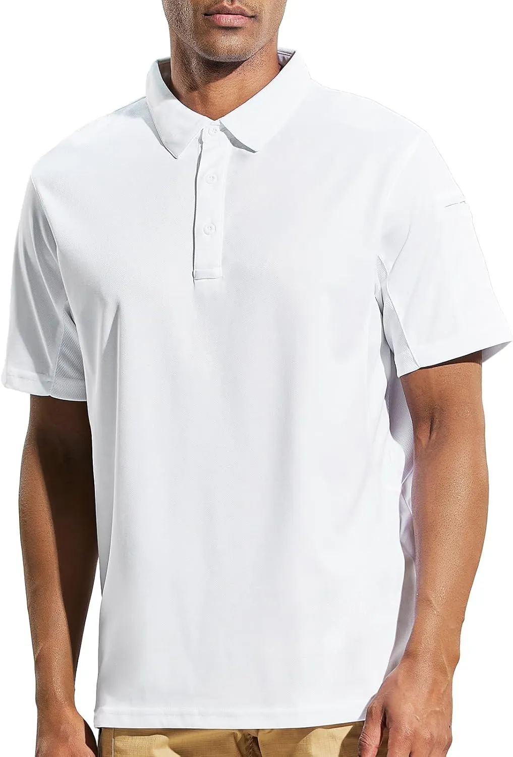 Haimont Men's Performance Dry Fit Polo Shirt Short and Long Sleeve Golf Collared T-Shirts for Tactical Outdoor Hiking