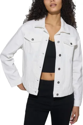 HISEA Jean Jacket Women Stretch Denim Jacket Long Sleeve Ladies Jean Trucker Jacket with Pocket