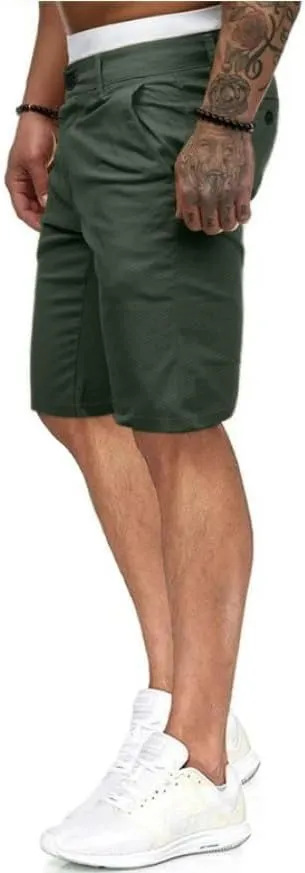 HUNGSON Men's Casual Shorts Lightweight Golf Shorts with 4 Pockets Stretch Quick Dry Comfy Work Shorts