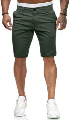HUNGSON Men's Casual Shorts Lightweight Golf Shorts with 4 Pockets Stretch Quick Dry Comfy Work Shorts