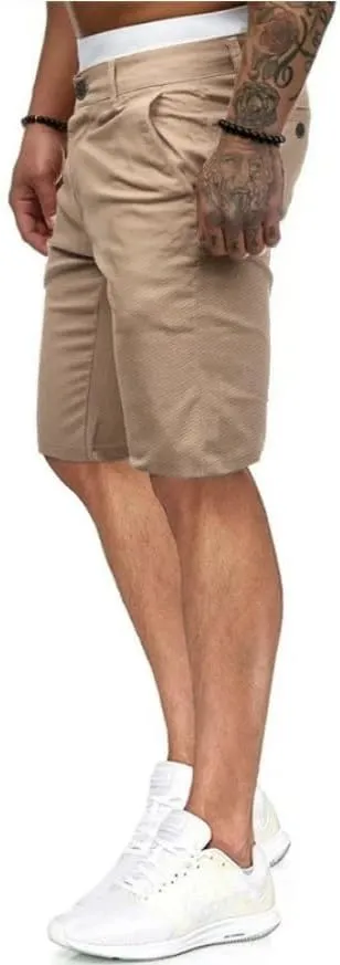 HUNGSON Men's Casual Shorts Lightweight Golf Shorts with 4 Pockets Stretch Quick Dry Comfy Work Shorts