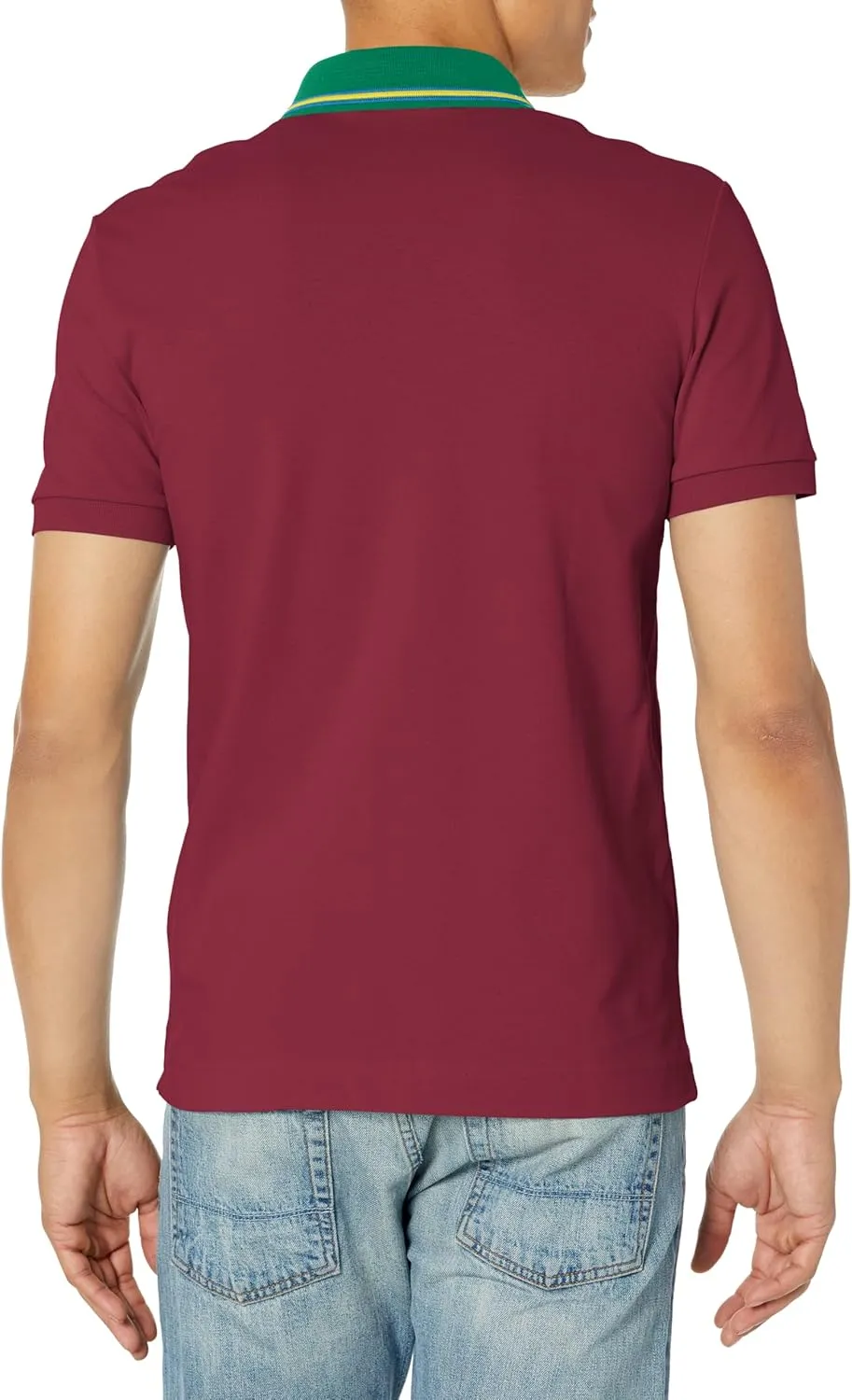 Lacoste Men's Regular Fit Contrast Neck Smart Paris Polo