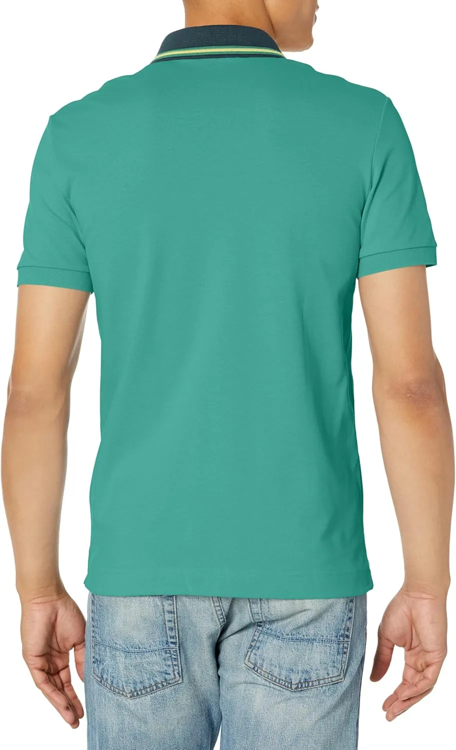 Lacoste Men's Regular Fit Contrast Neck Smart Paris Polo