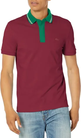 Lacoste Men's Regular Fit Contrast Neck Smart Paris Polo