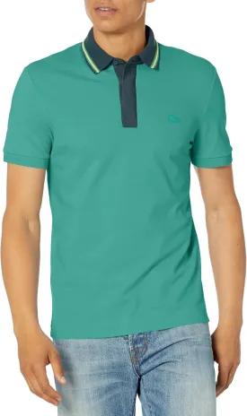 Lacoste Men's Regular Fit Contrast Neck Smart Paris Polo
