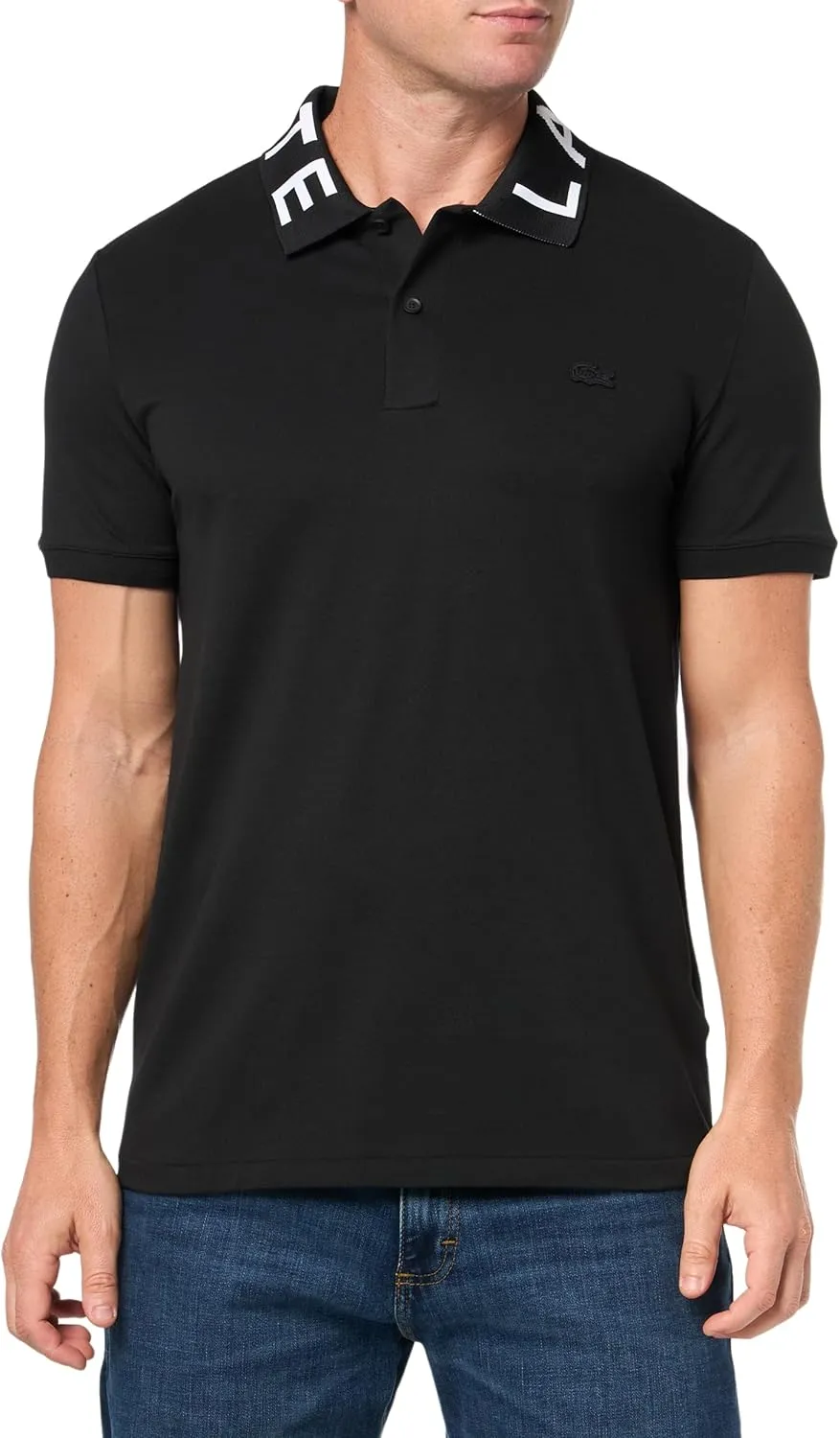 Lacoste Men's Slim Fit Bicolor Jacquard Polo