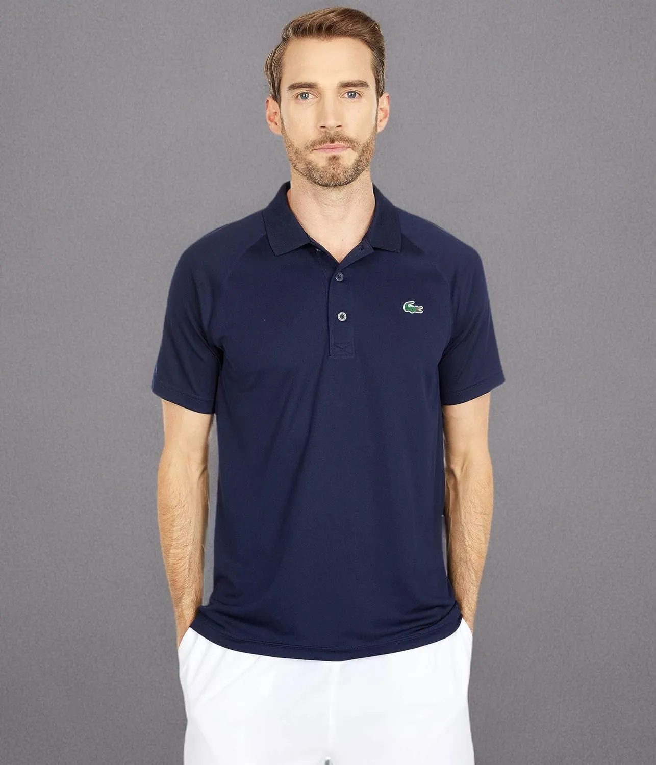 Lacoste Men's Ultra Dry Raglan Sleeve Polo Sport Short