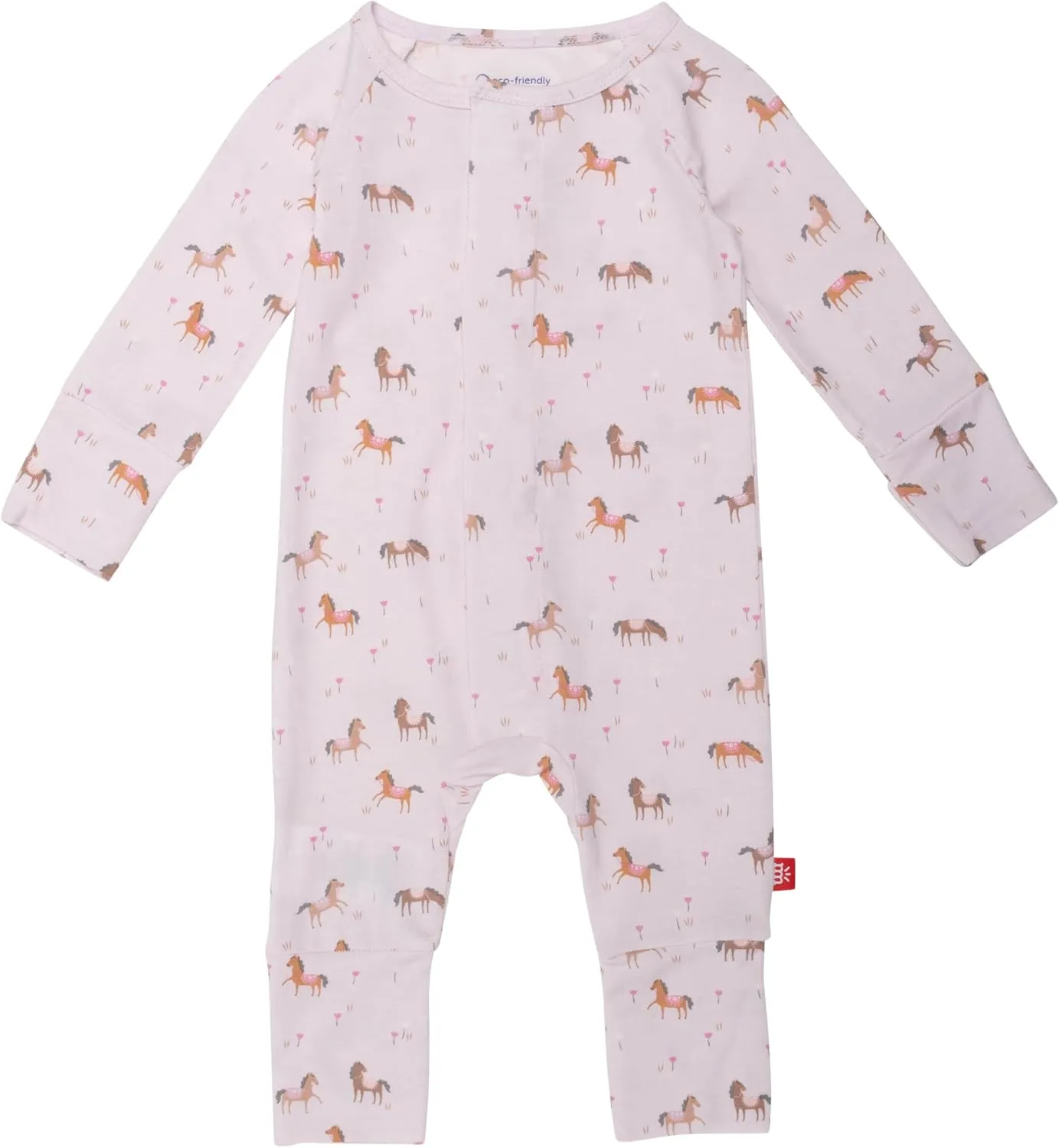 Magnetic Me Magnetic Convertible Coveralls | Silky Soft Modal Fabric | Baby Onsie Available in Sizes NB - 24M