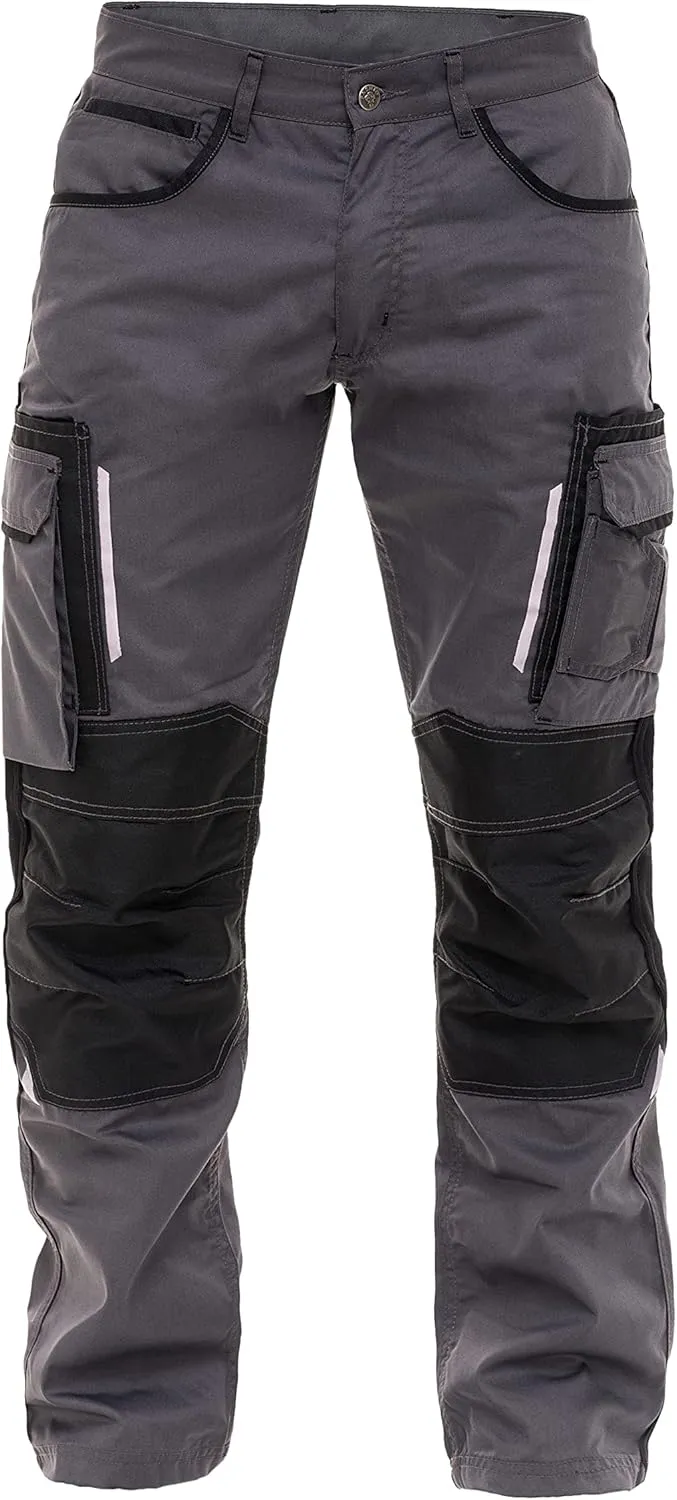 Mens Utility Work Heavy Duty Construction Workwear Pants Carpenter Knee Reinforcement Trousers Cordura Safety Pants