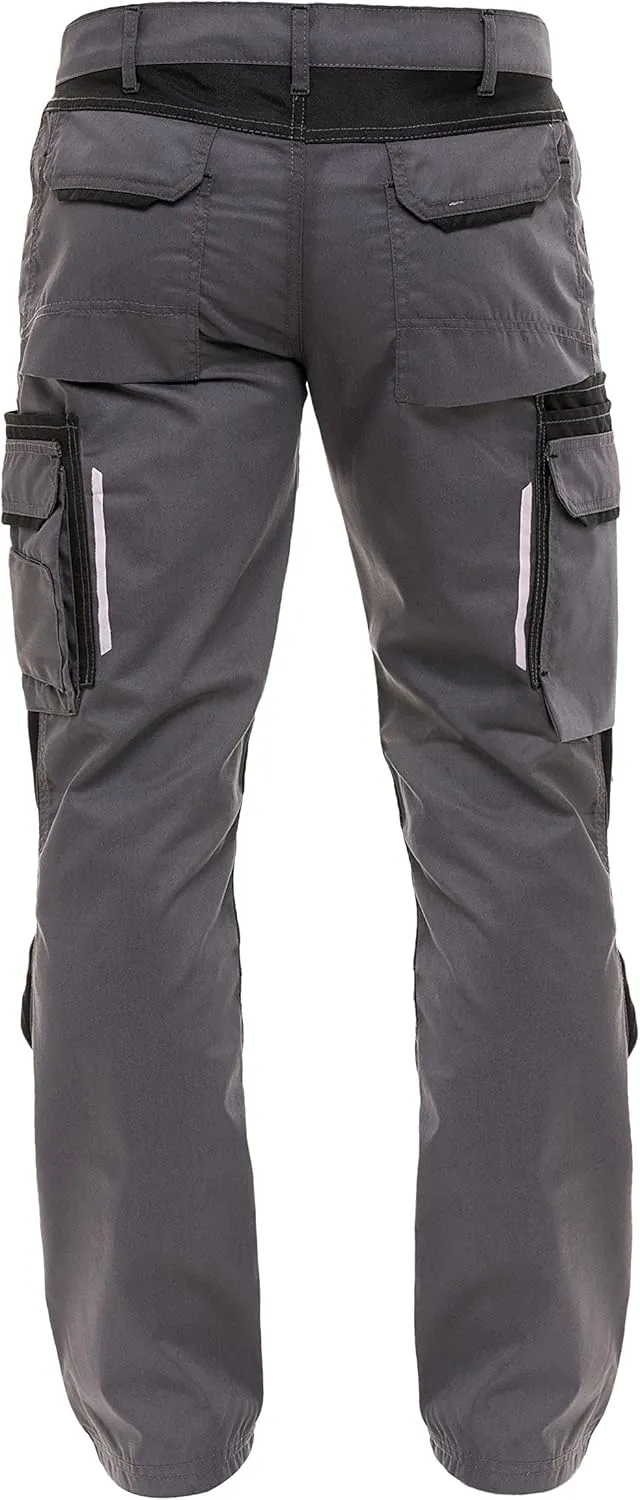 Mens Utility Work Heavy Duty Construction Workwear Pants Carpenter Knee Reinforcement Trousers Cordura Safety Pants