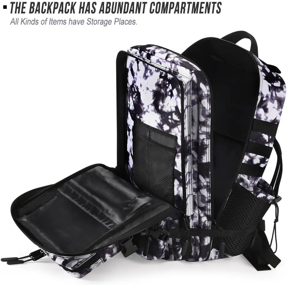 Military Tactical Backpack 45L Large Tactical Backpack for Men, Hiking Rucksack With Bottle Holder