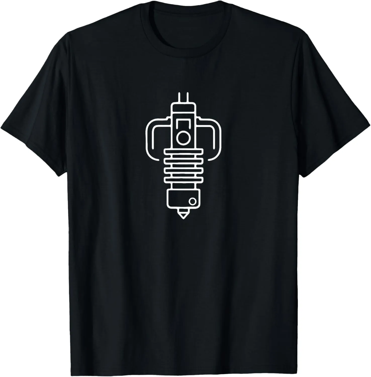 Minimalist 3D Printer Nozzle Design T-Shirt