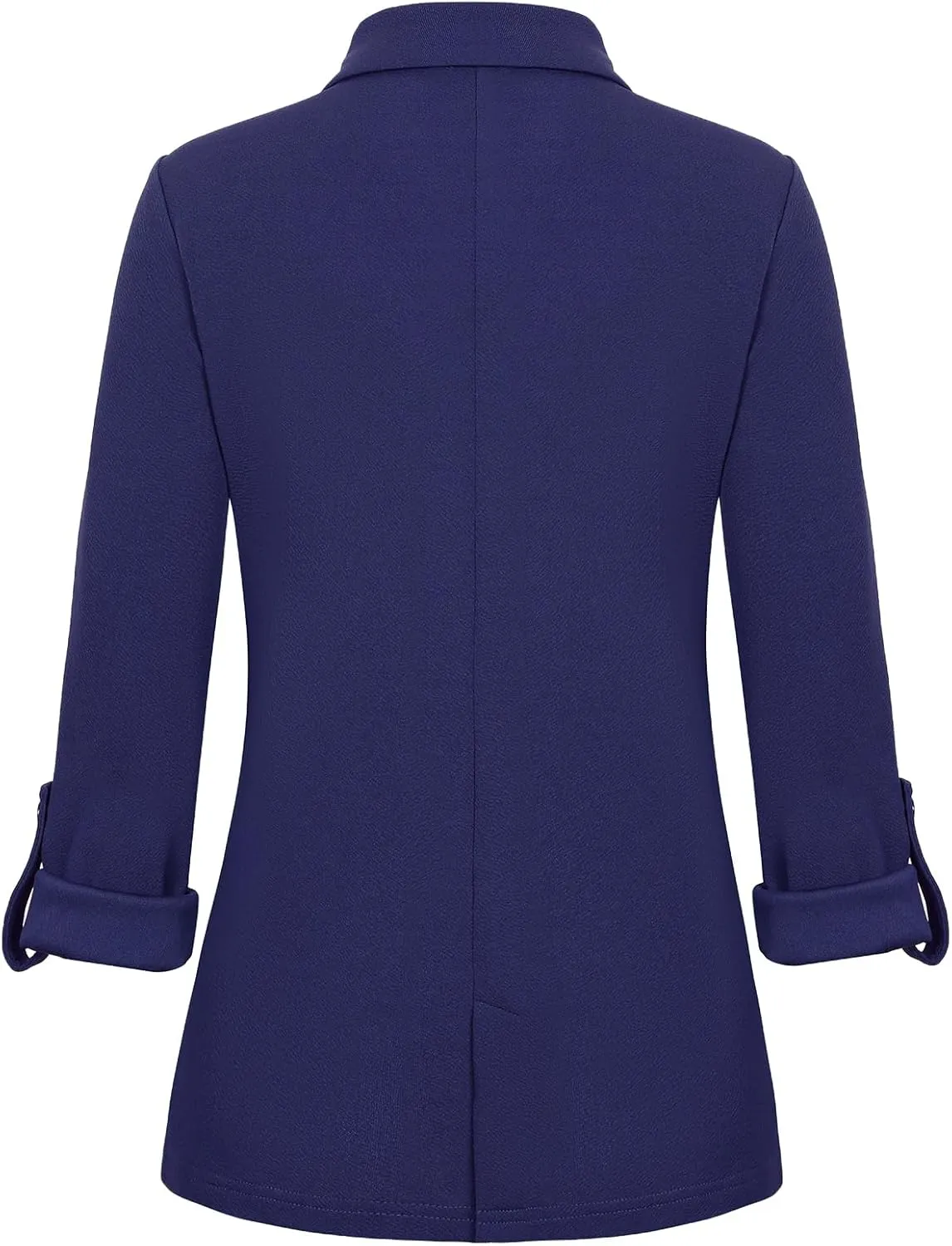 MINTLIMIT Womens Casual Blazers Button Front 3/4 Roll-up Sleeve Notched Lapel Business Work Blazer Jacket with Pockets