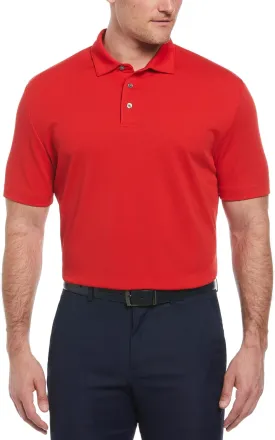 Perry Ellis Men's Classic Short Sleeve Golf Polo, Moisture-Wicking Sun Protection, Enhanced Stretch (Available in Big & Tall)