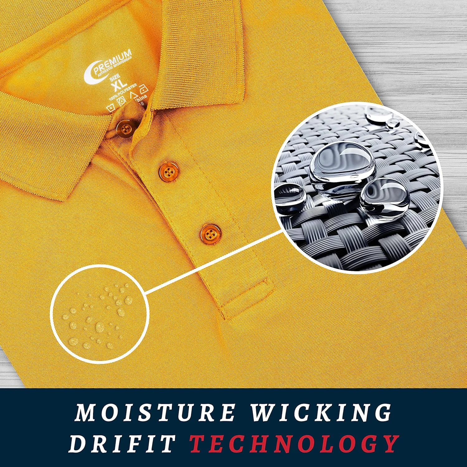 Premium Wear Boys High Moisture Wicking Polo T Shirts