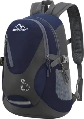 sunhiker Cycling Hiking Backpack Water Resistant Travel Backpack Lightweight SMALL Daypack M0714 (Dark Blue)