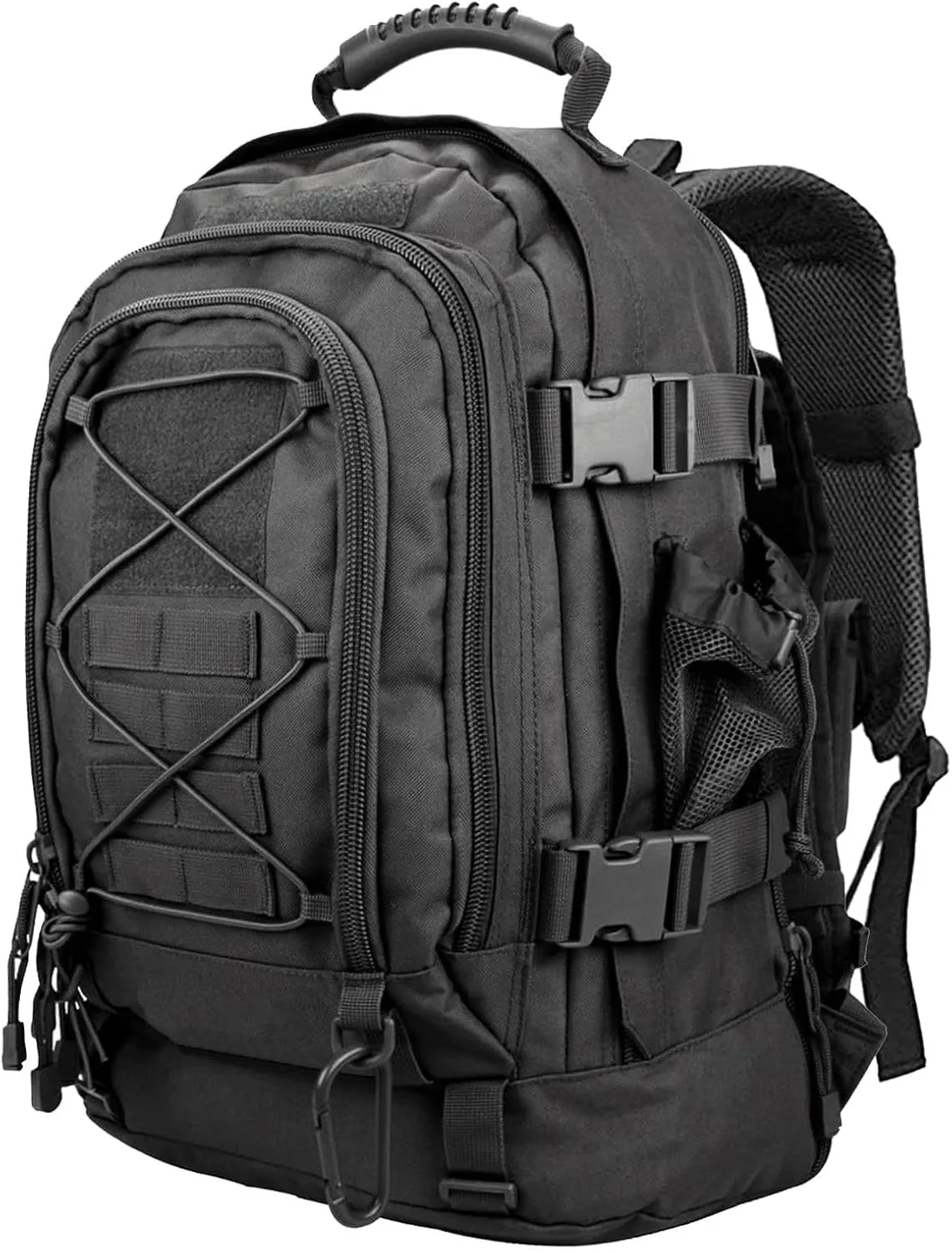 Tactical Backpack Military Army Daypack - Assault Pack for Men Molle Backpacks Bug Out Bag 3 Day Pack for Hiking Camping Travel Hunting Rucksack Trekking Black
