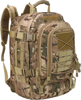 Tactical Backpack Military Army Daypack - Assault Pack for Men Molle Backpacks Bug Out Bag 3 Day Pack for Hiking Camping Travel Hunting Rucksack Trekking Camo