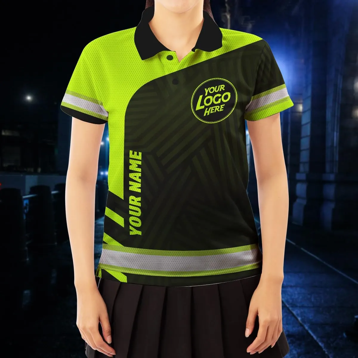 Uniform Company Reflective Polo Shirt High Visibility Shirt for Men Women Safety Polo Shirts Workwear for Worker