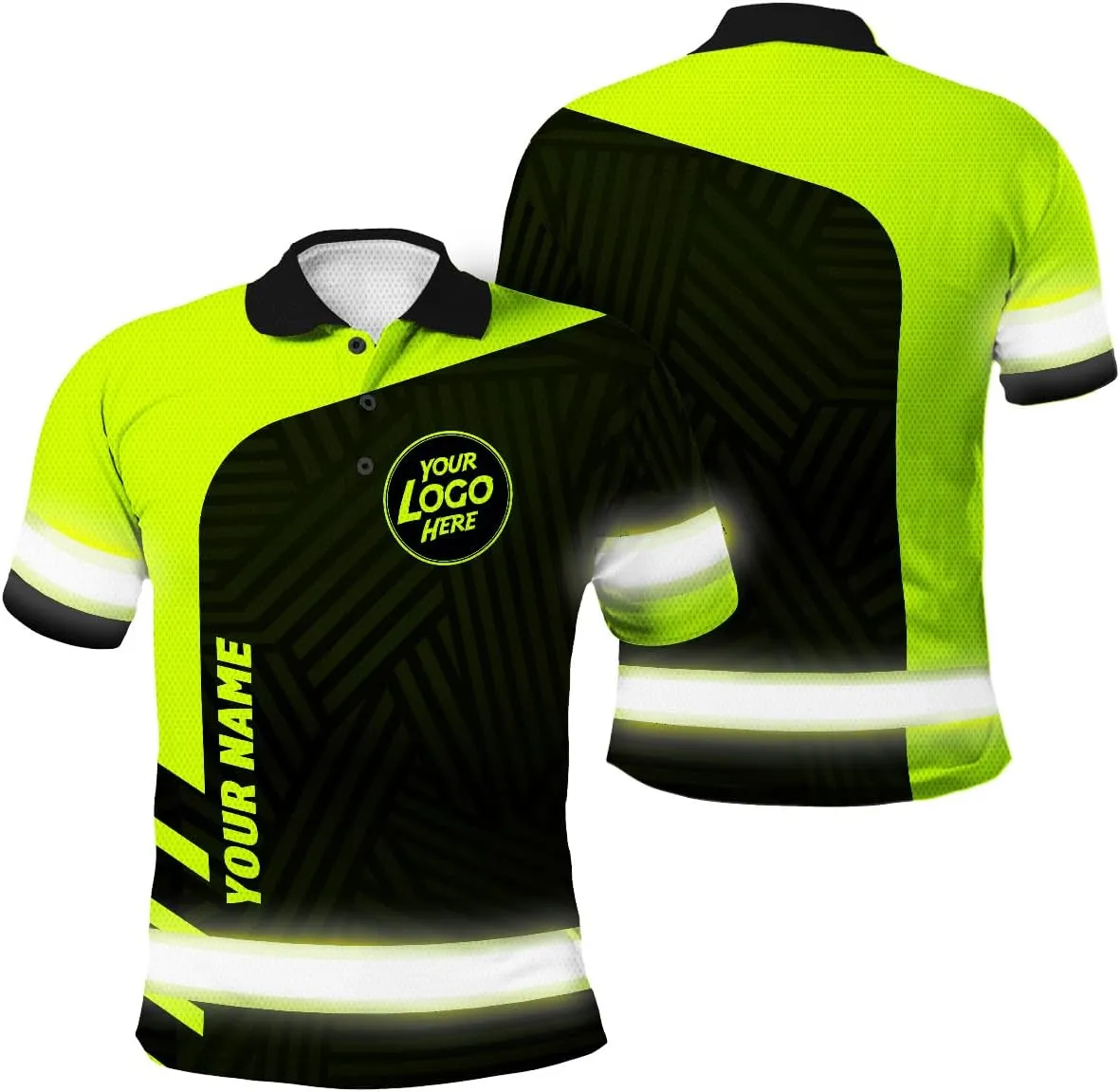 Uniform Company Reflective Polo Shirt High Visibility Shirt for Men Women Safety Polo Shirts Workwear for Worker
