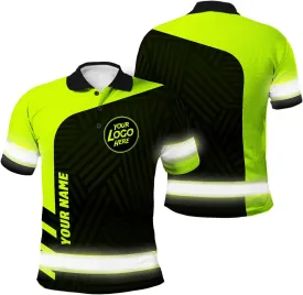 Uniform Company Reflective Polo Shirt High Visibility Shirt for Men Women Safety Polo Shirts Workwear for Worker