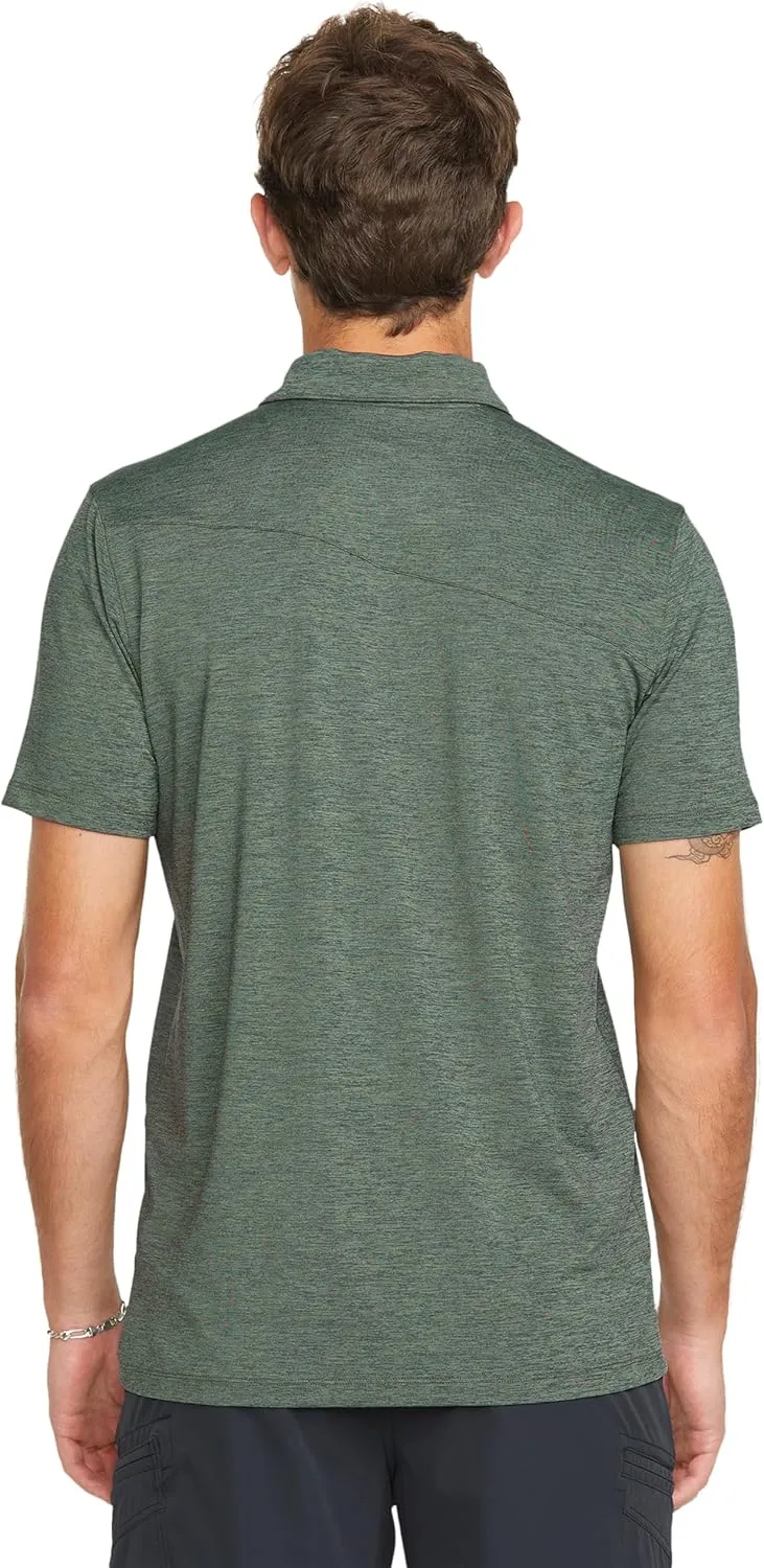 Volcom Men's Hazard Performance Short Sleeve Lightweight Golf Polo