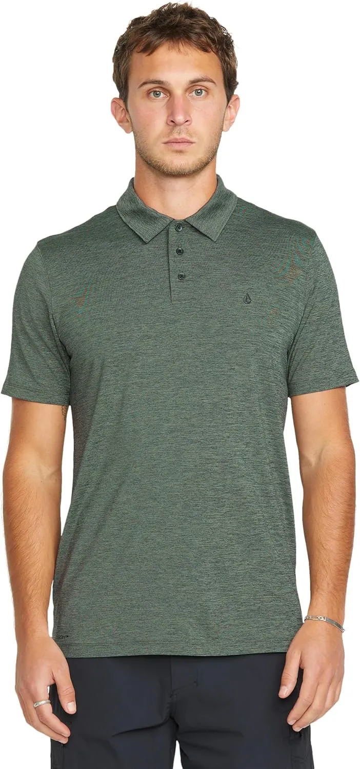Volcom Men's Hazard Performance Short Sleeve Lightweight Golf Polo