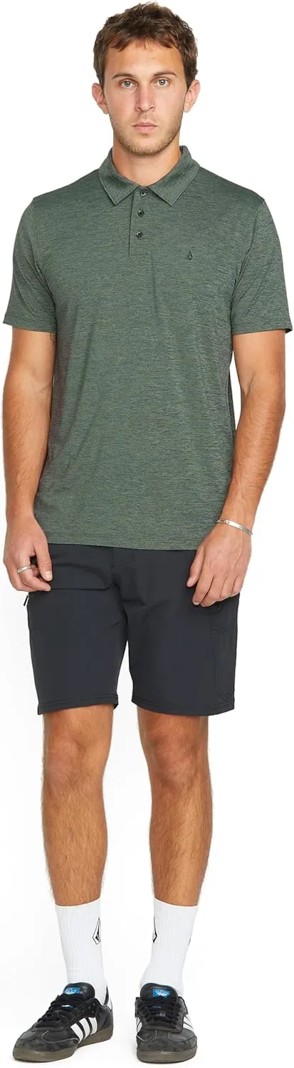 Volcom Men's Hazard Performance Short Sleeve Lightweight Golf Polo