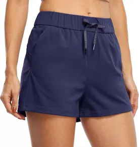 Willit Women's Shorts Hiking Athletic Shorts Yoga Lounge Active Workout Running Shorts Comfy Casual with Pockets 2.5"