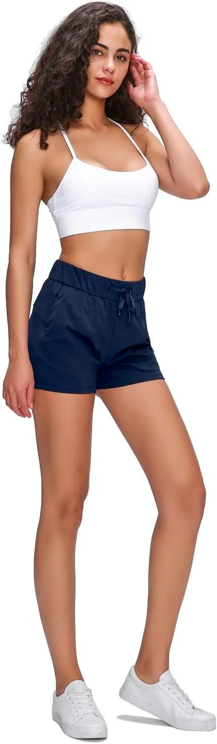 Willit Women's Shorts Hiking Athletic Shorts Yoga Lounge Active Workout Running Shorts Comfy Casual with Pockets 2.5"