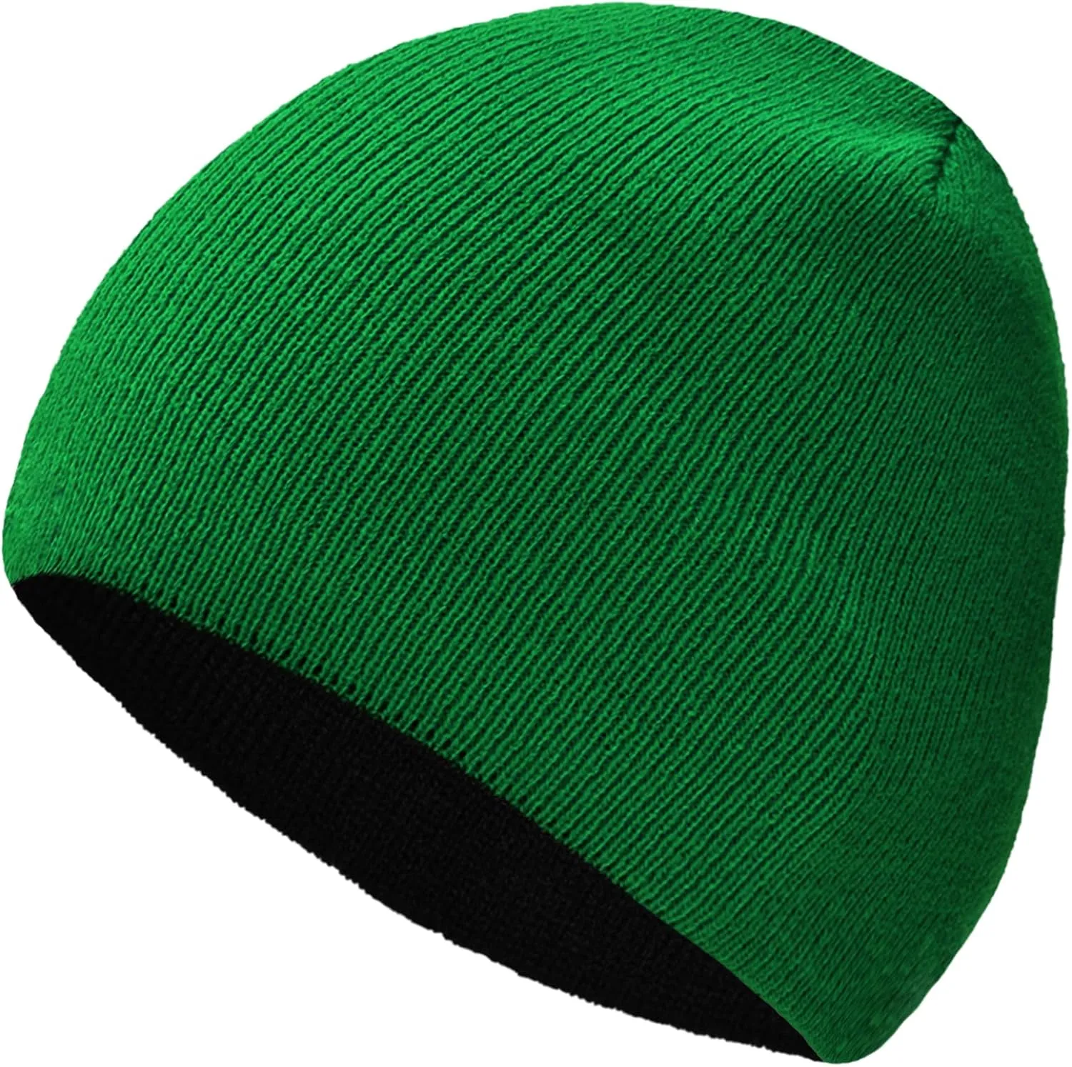 ZOORON 1 & 2 Pack Unisex Beanie for Men Women Reversible Winter Beanies Hat Knit Warm Plain Skull Cap Daily Beanie Hat